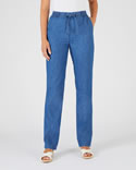 Pantalon tissu chambray