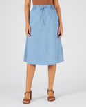 Jupe tissu chambray