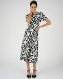 Robe maille crêpe stretch