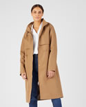 Parka longue esprit trench