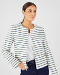 Veste tweed rayée