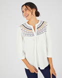 T-shirt ethnique pur coton