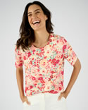 T-shirt maille interlock reliéfée