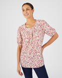 Blouse crêpe reliéfé stretch