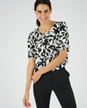 Blouse satinée