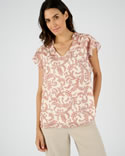 Blouse voile brillant