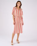 Robe en tissu créponné pure viscose