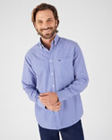 Chemise à motifs popeline pur coton