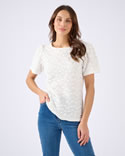 T-shirt maille reliéfée