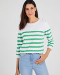 Pull marinière rayures fantaisies