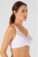 Soutien-gorge sans armatures, basque élastiquée