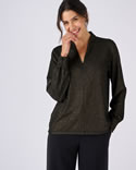 T-shirt lamé doré