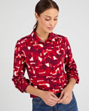 Chemisier en maille fluide fibres viscose Lenzing(TM) EcoVero(TM