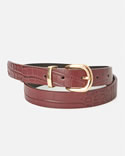 Ceinture embossée motif animalier