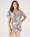 T-shirt maille dévorée