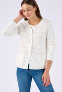 Cardigan court jeu de maille