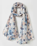 Foulard avec fils argentés