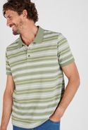Polo à rayures manches courtes