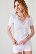 T-shirt manches courtes, maille ajourée Thermolactyl