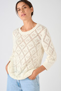 Pull ajouré fil ruban