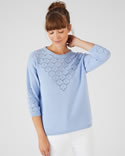 Pull maille ajourée