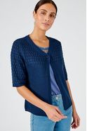 Boléro maille fantaisie ajourée