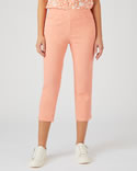 Pantacourt en gabardine de coton stretch