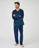 Pyjama velours coton mélangé