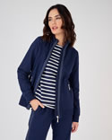 Veste de jogging zippée maille bouclette