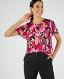 T-shirt manches courtes papillon