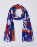 Foulard imprimé tachiste
