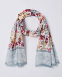 Foulard imprimé fleuri