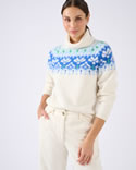 Pull jacquard col roulé Thermolactyl
