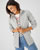 Veste zippée maille jersey doublée molleton