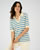 Pull col polo rayé