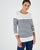 T-shirt uni ou rayé manches 3/4