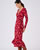 Robe en maille effet cache-coeur fibres viscose