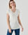 T-shirt brillant *mélange lin et viscose