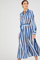 Robe-chemisier rayée