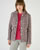Veste doublée effet tweed fils brillants