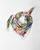 Foulard carré fleuri