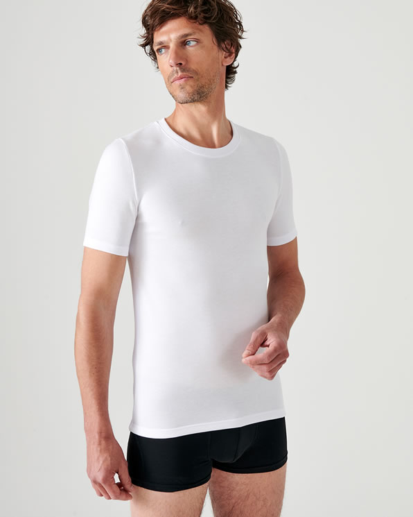 T-shirt double face col V Thermolactyl