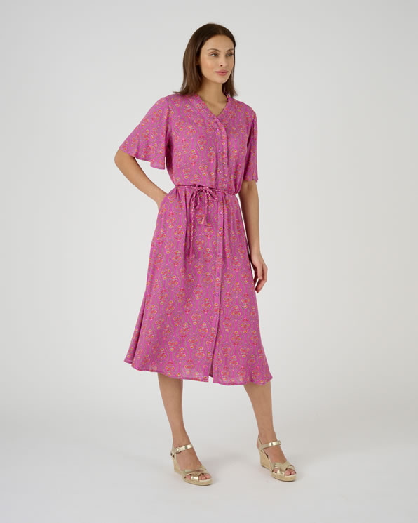 Robe crépon fibres pure viscose Lenzing™ EcoVero™