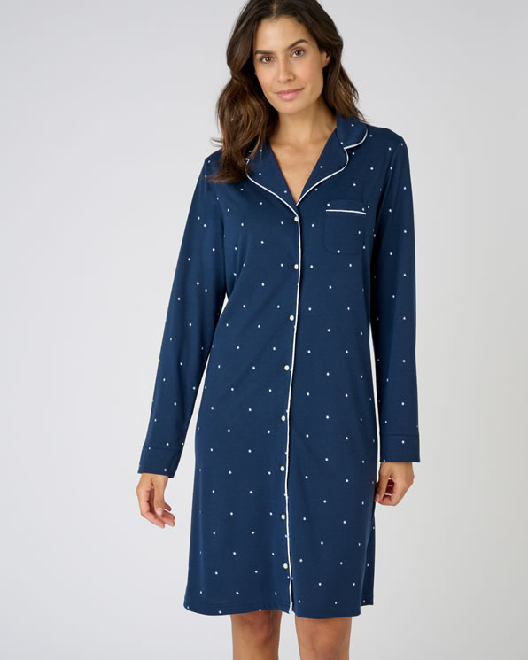 Chemise de nuit boutonnee Thermolactyl Chemises de nuit Damart Luxembourg
