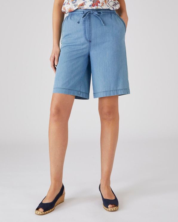 Bermuda Toile chambray, pur coton