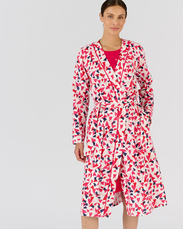 Robe de chambre pur coton peigné