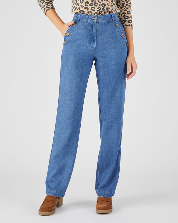 Pantalon mélange fibres Lyocell Tencel™