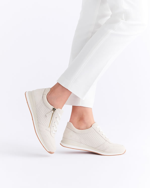 Baskets détail cuir embossé Amortyl