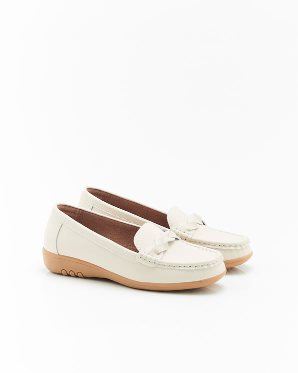 Mocassins Amortyl dessus cuir grainé