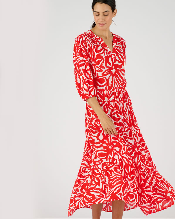 Robe crépon fibres pure viscose Lenzing™ EcoVero™